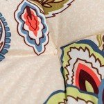 2-Pack Wicker Chair Cushions - Khaki Floral