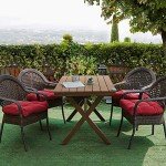 Comfortable Red Patio Chair Cushions - 2 Pack