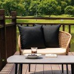 Outdoor Waterproof Throw Pillow Covers - Set of 2