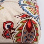 2-Pack Wicker Chair Cushions - Khaki Floral