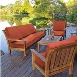 Favoyard Waterproof Deep Seat Patio Cushion Set
