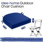 Thick Waterproof Outdoor Chair Cushions - Set of 2