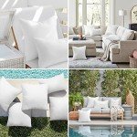 Waterproof 18x18 Outdoor Pillow Inserts - Set of 2