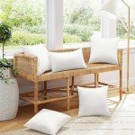 Waterproof 18x18 Outdoor Pillow Inserts - Set of 2