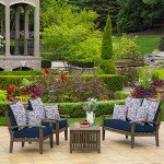 Clark Blue Outdoor Toss Pillow Set of 2