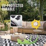 OLANLY 5x8 ft Waterproof Reversible Outdoor Rug