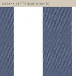 Blue and White Stripe Outdoor Seat Cushion Set