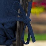 Sapphire Blue Outdoor Dining Chair Cushion, 20"x20