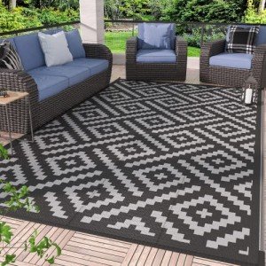 GENIMO 5'x8' Outdoor Waterproof Patio Rug