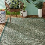 Tommy Bahama Green Indoor/Outdoor Area Rug 5'3"x7'3