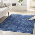 Nourison Essentials Navy Blue 4x6 Area Rug