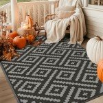 GENIMO 5'x8' Outdoor Waterproof Patio Rug
