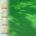 Indoor Outdoor Faux Grass Rug - 5'3" x 8'2