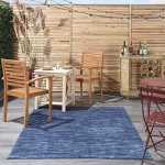 Nourison Essentials Navy Blue 4x6 Area Rug