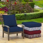 Sapphire Blue Outdoor Deep Seat Cushion Set