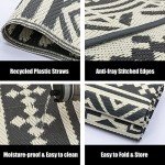 HUGEAR 6'x9' Waterproof Outdoor Patio Rug