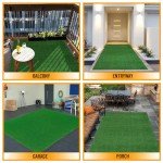 Indoor Outdoor Faux Grass Rug - 5'3" x 8'2