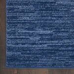 Nourison Essentials Navy Blue 4x6 Area Rug