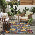 Nourison Aloha 6' x 9' Navy Area Rug