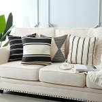 4 Waterproof Outdoor Throw Pillow Covers - Black