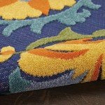Nourison Aloha 6' x 9' Navy Area Rug