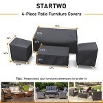 Waterproof 4-Piece Patio Furniture Cover Set