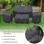 Waterproof 4-Piece Patio Furniture Cover Set
