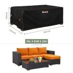 Waterproof Patio Furniture Set Covers - Heavy Duty