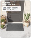 Waterproof Outdoor Welcome Mat - 17"x29" Grey