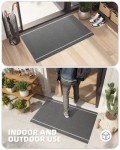 Waterproof Outdoor Welcome Mat - 17"x29" Grey