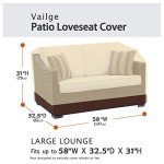 Vailge Waterproof Heavy Duty Patio Bench Cover