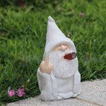 Naughty Smoking Wizard Garden Gnome Figurine