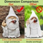 Naughty Smoking Wizard Garden Gnome Figurine