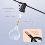 25ft G40 LED Outdoor String Lights with Bulbs