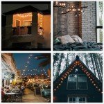 25ft G40 LED Outdoor String Lights with Bulbs