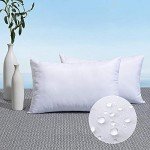 MIULEE Set of 2 Water-Resistant Outdoor Pillow Inserts