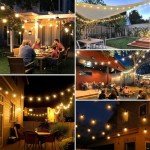 25ft G40 LED Outdoor String Lights with Bulbs