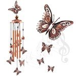 Butterfly Wind Chimes for Patio and Garden Decor
