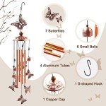 Butterfly Wind Chimes for Patio and Garden Decor