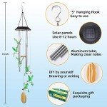 Hummingbird Solar Wind Chimes for Garden Decor