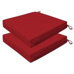 Imperial Red Honeycomb Outdoor Dining Cushion Set