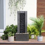 Demeter Water Fountain with LED Lights for Outdoors