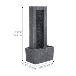 Demeter Water Fountain with LED Lights for Outdoors