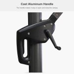 Beige 9' x 11.5' Cantilever Patio Umbrella