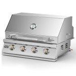 32-Inch Stainless Steel 4-Burner Built-In Grill