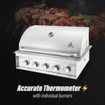 5-Burner Stainless Steel Built-In Gas Grill