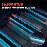 32-Inch Stainless Steel 4-Burner Built-In Grill