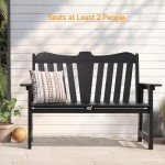 ONBRILL 2-Person Weatherproof Outdoor Garden Bench