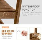 Sturdy Acacia Patio Chair with Armrests