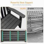 ONBRILL 2-Person Weatherproof Outdoor Garden Bench